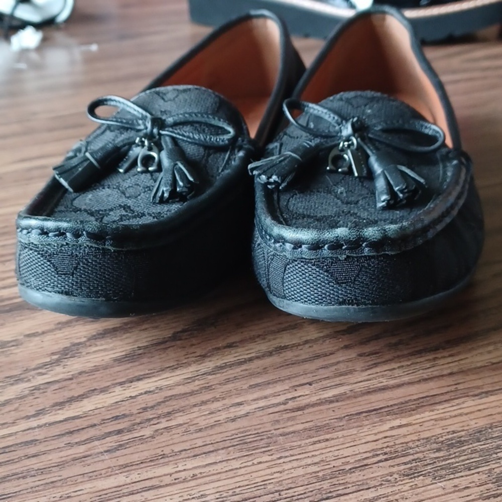 Coach Moira Sig Jacq Loafer - Color: Black/Coal-6.5B fits to size - Picture 5 of 8